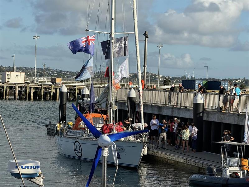 Sterna finishes Leg 2 - Auckland - Ocean Globe Race - January 8, 2024 - photo © Jacqueline Kavanagh