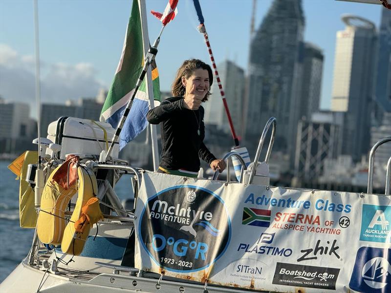 Sterna finishes Leg 2 - Auckland - Ocean Globe Race - January 8, 2024 - photo © Jacqueline Kavanagh