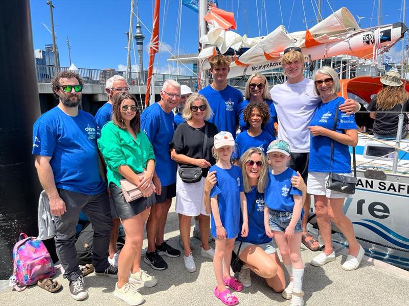 Team Explorer Youth Crew Ryder Ellis, local Aucklander excited to sailing into home country and welcome by family - photo © OGR2023 / Jacqueline Kavanagh