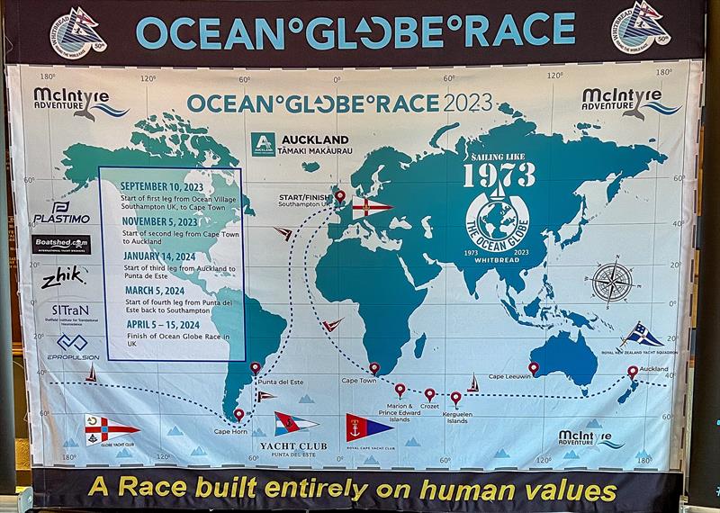 Ocean Globe Race Course - Auckland - January 2024 photo copyright Richard Gladwell - Sail-World.com/nz taken at Royal New Zealand Yacht Squadron and featuring the Ocean Globe Race class