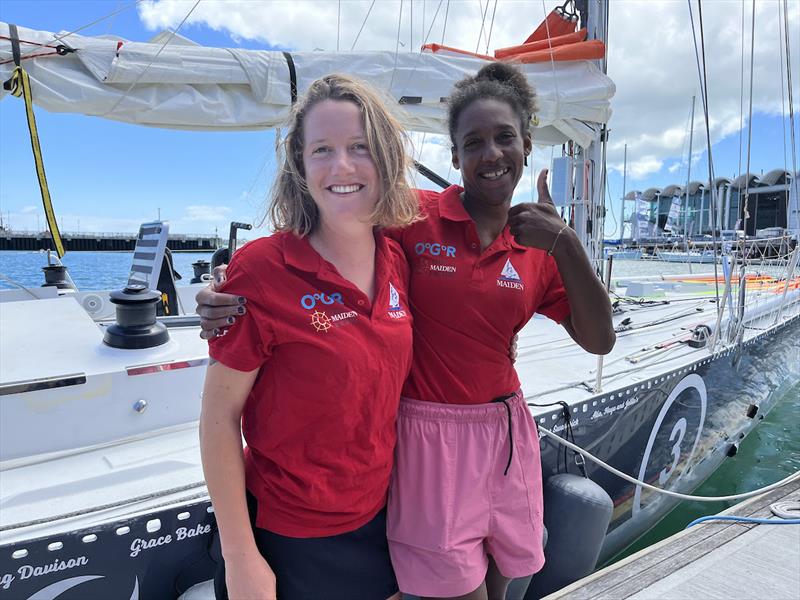 Maiden crew Capucine and Maryama strongly believe there needs to be more than one woman onboard every yacht - photo © OGR2023 / Jacqueline Kavanagh