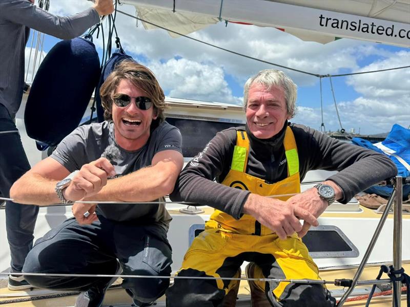 Vittorio and Nico Malingri arriving in Auckland - Ocean Globe Race - photo © Aida Valceanu