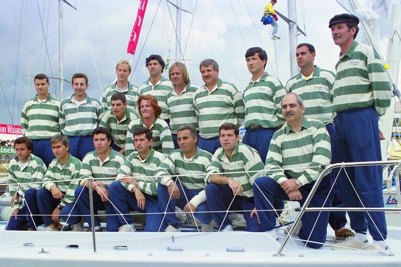 The crew of Uruguay Natural during the 1993 Whitbread - photo © Ricardo Figueredo