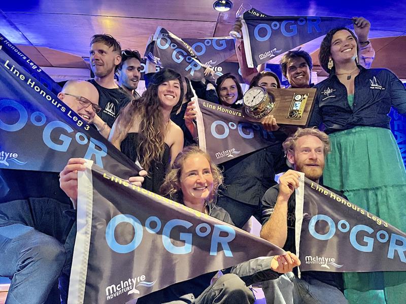 Skipper Maria Tabarly and crew take Line Honours in the notorious Cape Horn Leg of the OGR photo copyright OGR2023 / Jacqueline Kavanagh taken at Yacht Club Punta del Este and featuring the Ocean Globe Race class