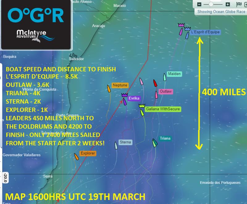 Map - Ocean Globe Race - photo © Ocean Globe Race