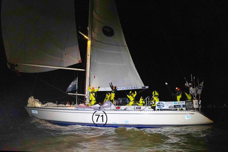 Spirit of Helsinki from Finland across the Line in McIntyre Ocean Globe photo copyright Tim Bishop / PPL / OGR 2023 taken at  and featuring the Ocean Globe Race class