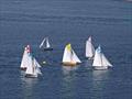 Falmouth Working Boats rounding the MarkSetBot © aerial Tom @ Altitude Works