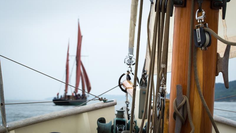 Ivy Green and Provident prepare to race at the Yarmouth Gaffers Regatta photo copyright Richard Jacobs taken at Yarmouth Sailing Club and featuring the Gaffers class