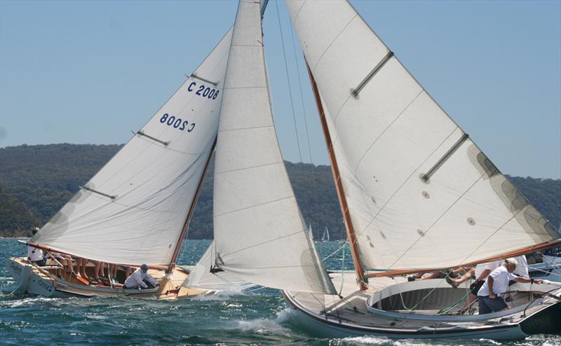 The Wattle Cup on Pittwater photo copyright Tracy Wyban taken at Royal Prince Alfred Yacht Club and featuring the Gaffers class