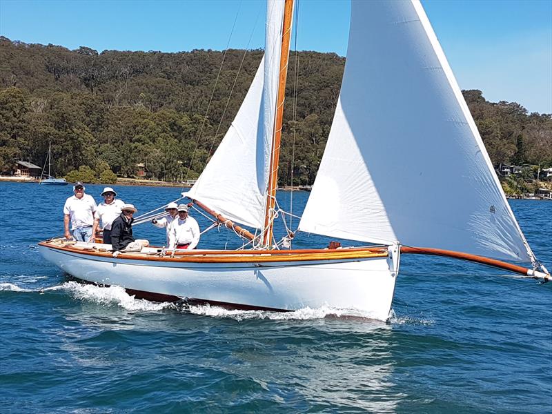 The Wattle Cup on Pittwater photo copyright Learne Dooley taken at Royal Prince Alfred Yacht Club and featuring the Gaffers class