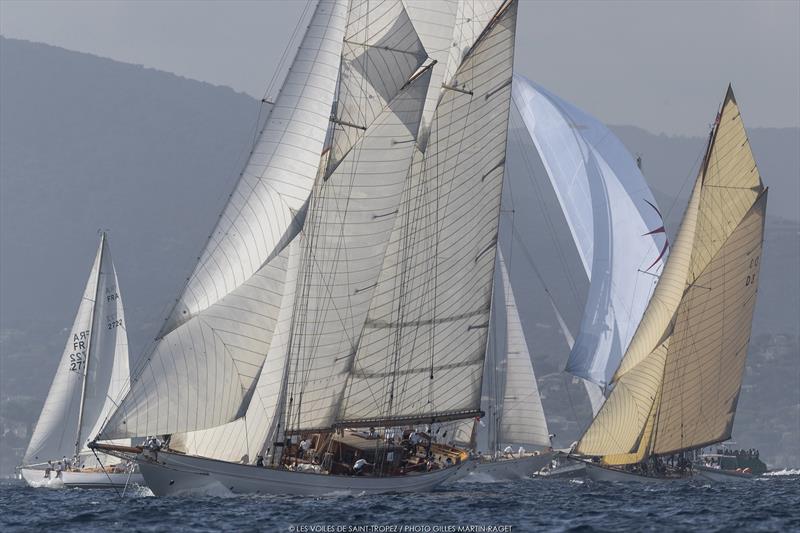 Les Voiles de Saint-Tropez, Day 3 photo copyright Gilles Martin-Raget taken at Société Nautique de Saint-Tropez and featuring the Gaffers class