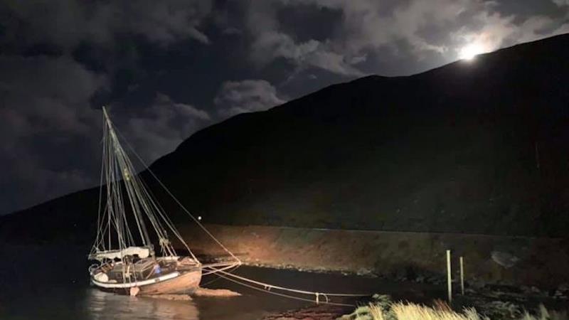 Darragh Carroll is trying to sail single-handedly from Norway back to Ireland photo copyright Iain Vellacott taken at  and featuring the Gaffers class