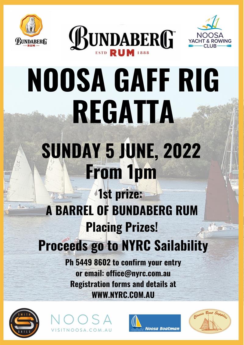 Noosa Gaff Rig Regatta photo copyright NY&RC taken at Noosa Yacht and Rowing Club and featuring the Gaffers class