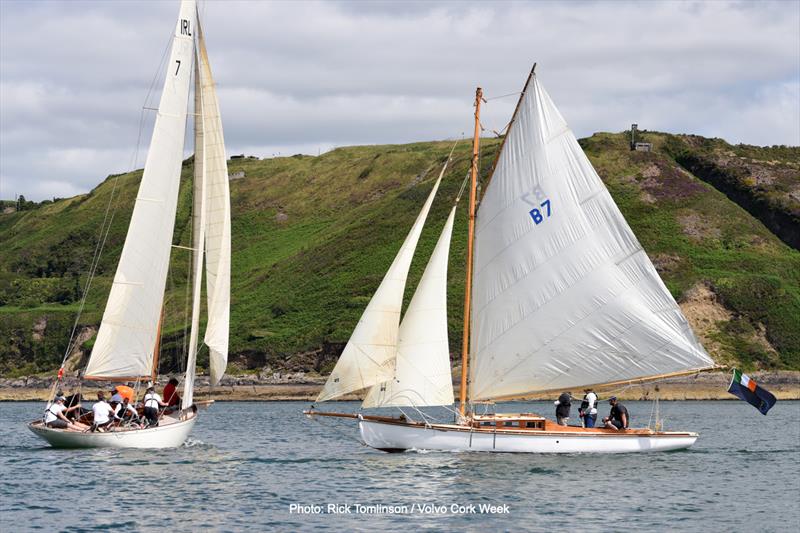 30ft gaff cutter Lady Min was launched in Schull in 1902 - Day 3 of Volvo Cork Week 2022 photo copyright Rick Tomlinson / Volvo Cork Week taken at Royal Cork Yacht Club and featuring the Gaffers class
