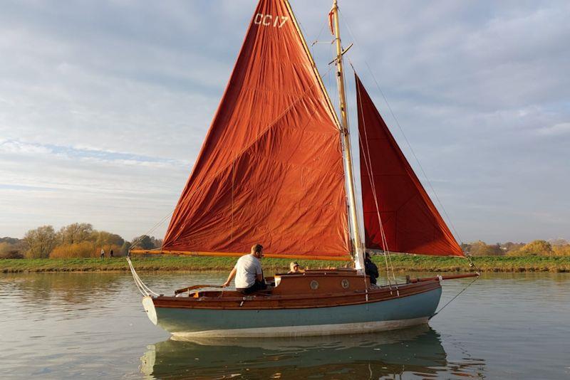 2022 sees a fleet of Deben Cherubs race for the first time in 70 years photo copyright Charmian Berry taken at Deben Yacht Club and featuring the Gaffers class