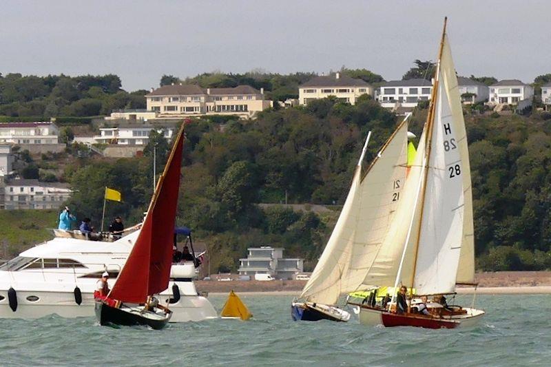 Class 4 start - dayboats  - Jersey Regatta photo copyright Bill Harris taken at Royal Channel Islands Yacht Club and featuring the Gaffers class