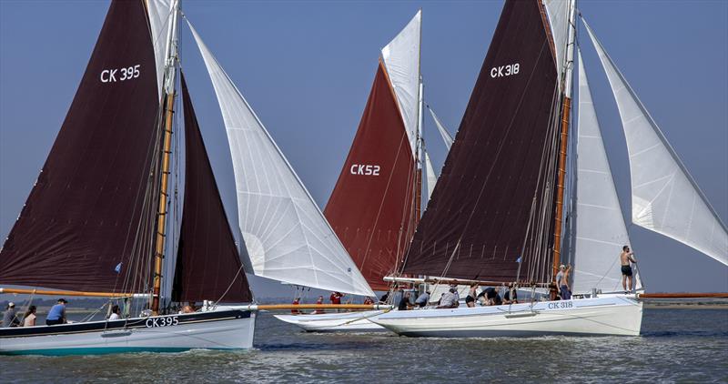 A trio of Smacks - 51st Mersea Week - photo © Chrissie Westgate