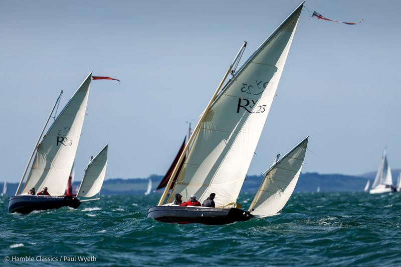 Ruby and Runaway – Romilly 23 gaff riggers - 10th Hamble Classics Regatta photo copyright Paul Wyeth / www.pwpictures.com taken at Hamble River Sailing Club and featuring the Gaffers class