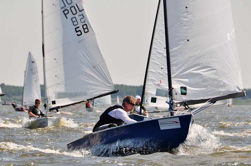 Day 2 of the OK Dinghy European Championship photo copyright Ania Pawlaczyk taken at Yachtclub Steinhuder Meer and featuring the OK class