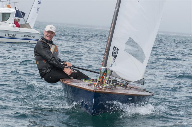 OK Dinghy Worlds at Quiberon day 3 photo copyright G Touren taken at Société des Régates de Saint Pierre Quiberon and featuring the OK class