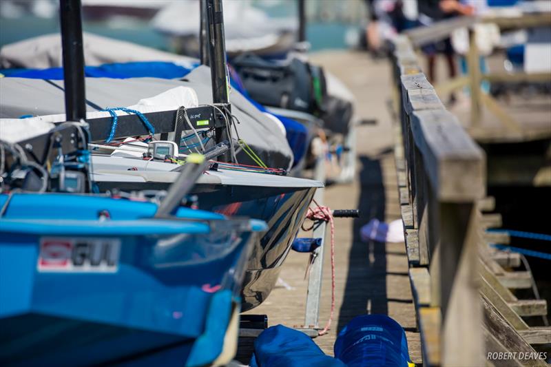 OK dinghies at Warnemunde photo copyright Robert Deaves taken at  and featuring the OK class
