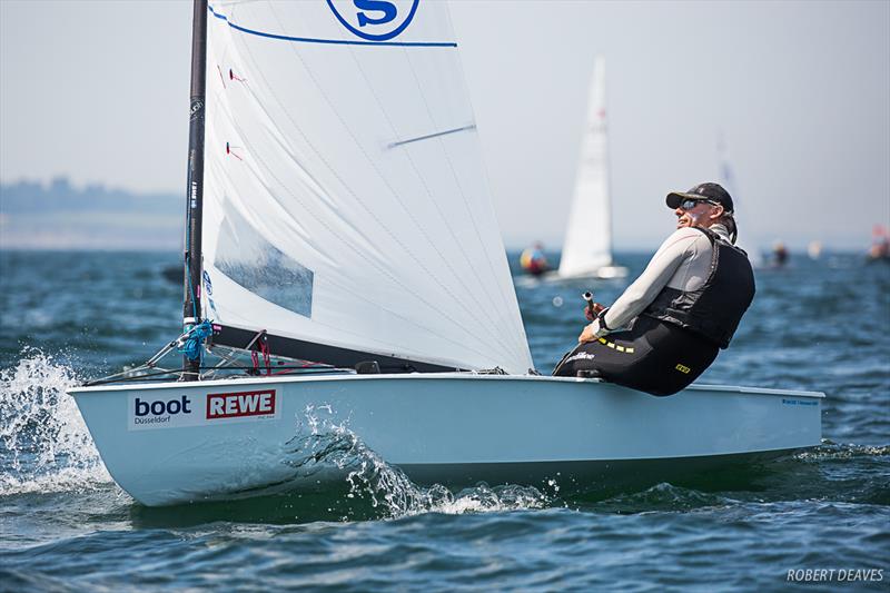 Thomas Hansson-Mild during the OK Dinghy European Championship in Kiel, Germany - photo © Robert Deaves