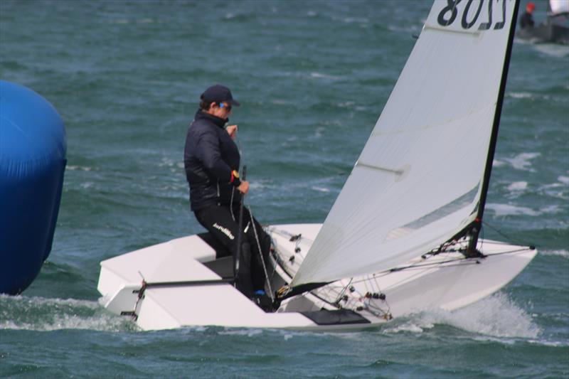 Nick Craig on his way to a win during the OK Nationals at Abersoch photo copyright Peter Hawkins / SCYC taken at South Caernarvonshire Yacht Club and featuring the OK class