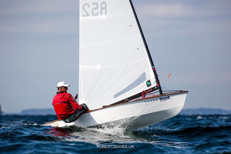 Michael Nissen in the OK class on day 2 of Kieler Woche 2021 photo copyright Robert Deaves / www.robertdeaves.uk taken at Kieler Yacht Club and featuring the OK class