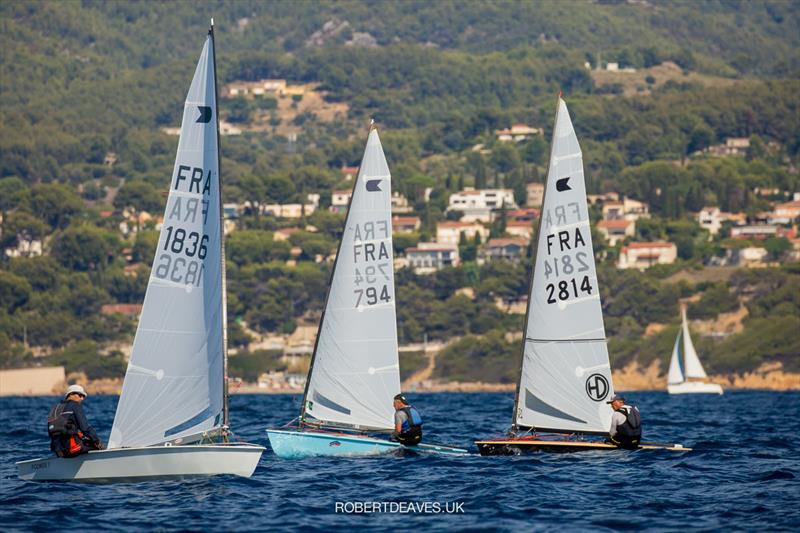 Race 7 at the OK Dinghy Autumn Trophy 2021 photo copyright Robert Deaves taken at Société Nautique de Bandol and featuring the OK class