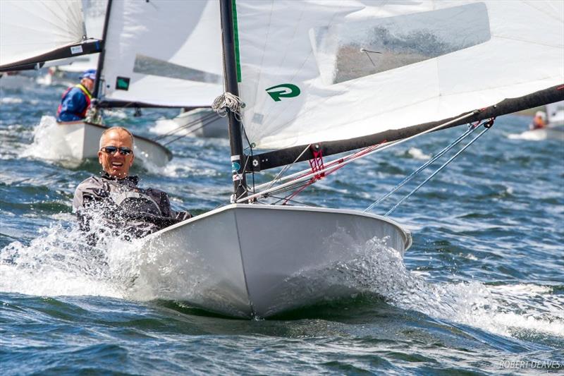 OK Dinghy fleet photo copyright Robert Deaves taken at  and featuring the OK class