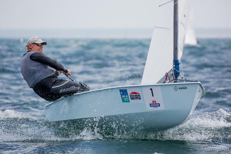 Thomas Hansson-Mild on day 4 of the OK Dinghy World Championship - photo © Robert Deaves