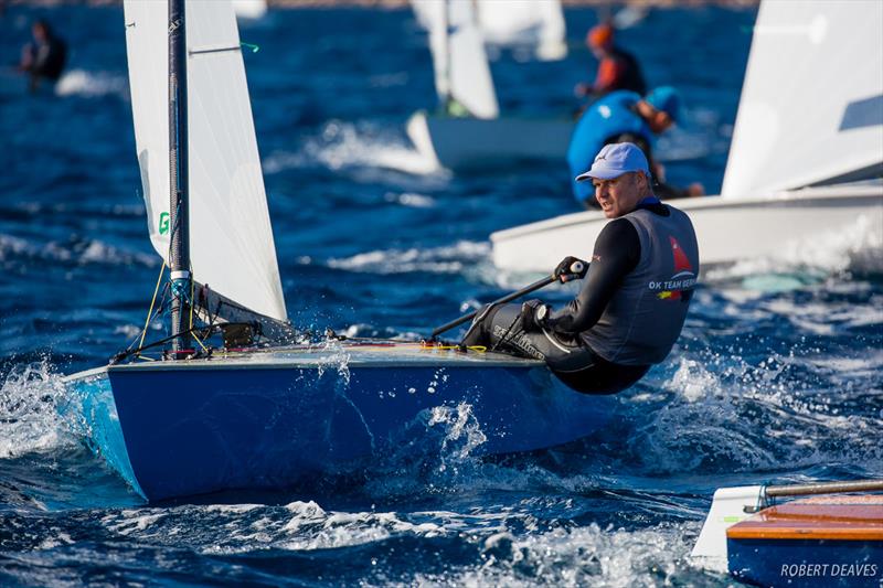 Sonke Behrens - 2018 OK Dinghy European Championship - Day 1 - photo © Robert Deaves