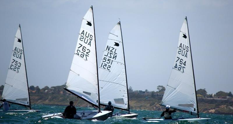 OK Dinghies racing at Black Rock photo copyright Robert Deaves taken at  and featuring the OK class