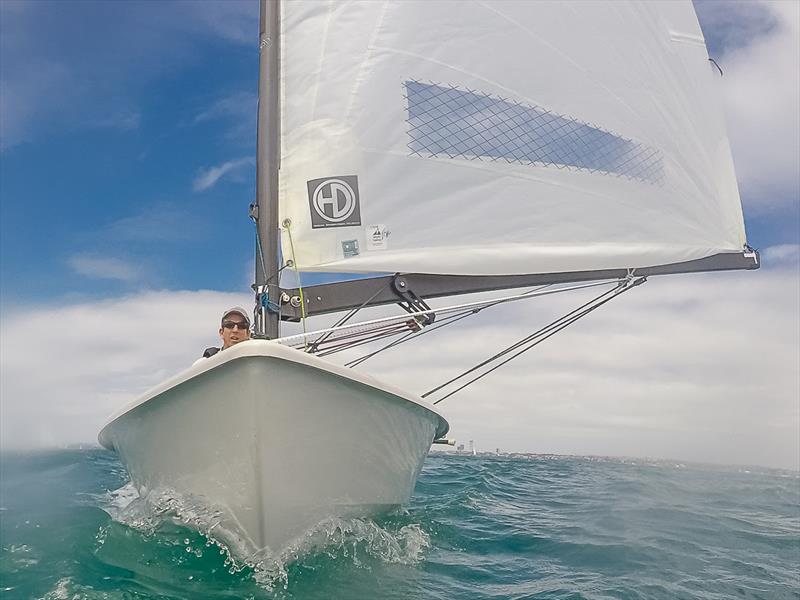 Nick Craig - OK Dinghy Nationals 2019 photo copyright Robert Deaves taken at Wakatere Boating Club and featuring the OK class