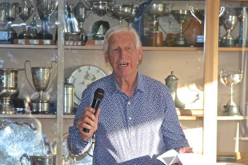 Ralph Roberts - longtime NZ Finn national champion and double Olympic representative, who along with his younger brother Clive got the OK Dinghy underway in New Zealand in the early 1960's - Symonite OK Worlds, Wakatere BC - February photo copyright Richard Gladwell taken at Wakatere Boating Club and featuring the OK class