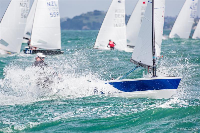 Dan Slater - 2019 Symonite Int OK Dinghy World Championships, February 2019 photo copyright Robert Deaves taken at Wakatere Boating Club and featuring the OK class