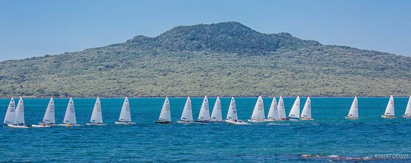 Practice Race - 2019 Symonite Int OK Dinghy World Championships, February 2019 photo copyright Robert Deaves taken at Wakatere Boating Club and featuring the OK class