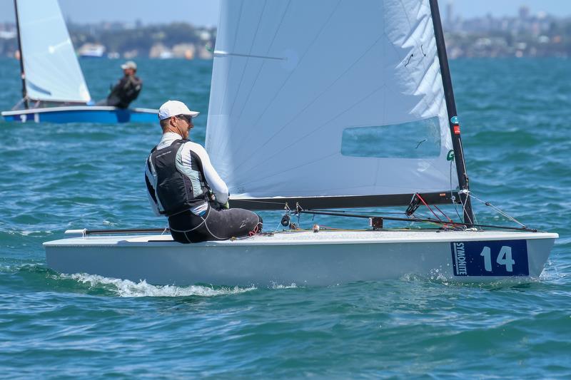 Fredrik Loof (SWE) - Symonite OK World Championships - Day 1, February 10, 2019 photo copyright Richard Gladwell taken at Wakatere Boating Club and featuring the OK class