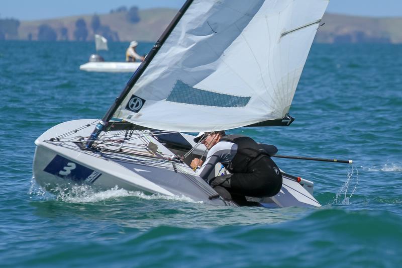 Nick Craig (GBR) - Symonite OK World Championships - Day 1, February 10, 2019 photo copyright Richard Gladwell taken at Wakatere Boating Club and featuring the OK class