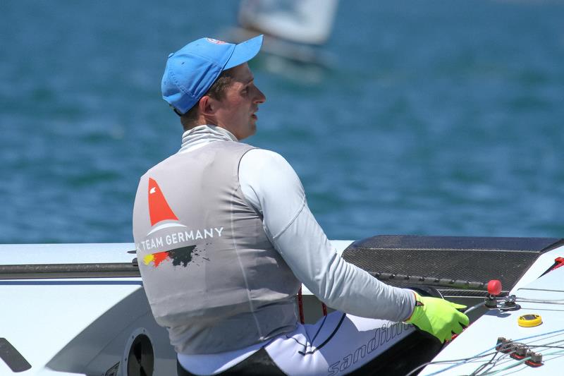 Jan Kurfeld (GER) - Symonite OK World Championships - Day 1, February 10, 2019 photo copyright Richard Gladwell taken at Wakatere Boating Club and featuring the OK class