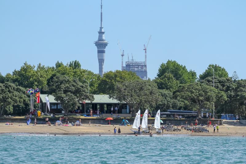 Wakatere Boating Club - Symonite OK World Championships - Day 1, February 10, 2019 photo copyright Richard Gladwell taken at Wakatere Boating Club and featuring the OK class