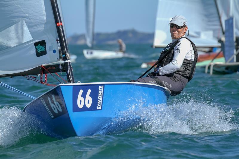 Simon Probert - Day 2 - 2019 Symonite OK World Championship, Wakatere BC - February 11, 2019 photo copyright Richard Gladwell taken at  and featuring the OK class