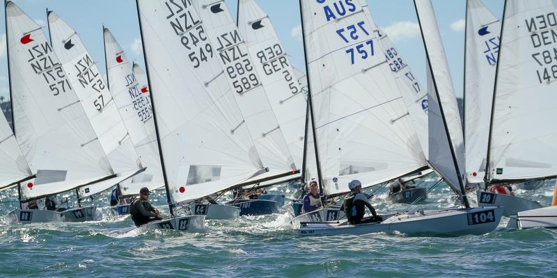 Wing Mark chaos - Day 2 - 2019 Symonite OK World Championship, Wakatere BC - February 11, 2019 photo copyright Richard Gladwell taken at  and featuring the OK class