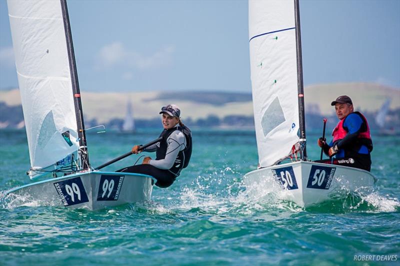 Olivia Christie is the leading woman in 58th overall - Symonite OK Dinghy Worlds, Day 3 photo copyright Robert Deaves taken at Wakatere Boating Club and featuring the OK class