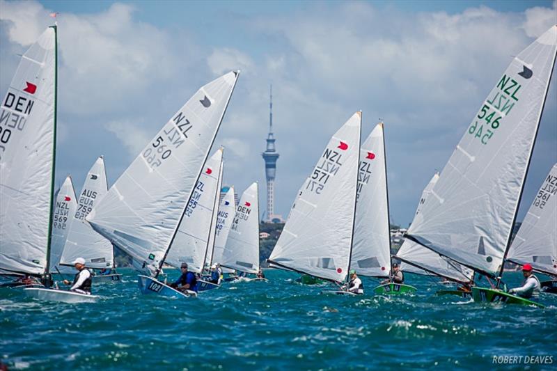 Race 5 - Symonite OK Dinghy Worlds, Day 3 photo copyright Robert Deaves taken at Wakatere Boating Club and featuring the OK class