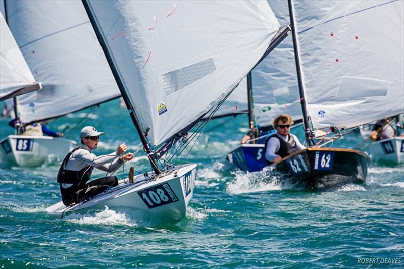 Josh Armit - Symonite OK Dinghy Worlds, Day 3 photo copyright Robert Deaves taken at Wakatere Boating Club and featuring the OK class