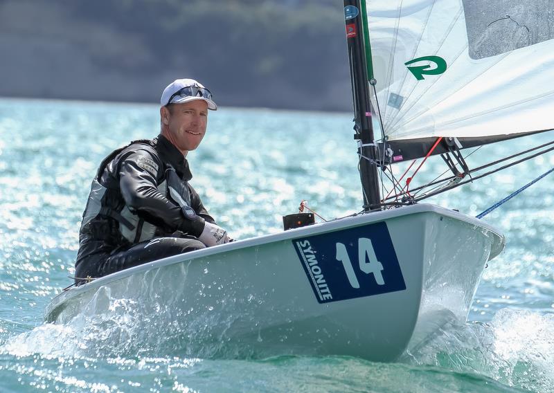 Fredrik Loof (SWE) - Day 3, Symonix OK World Championship, Wakatere Boating Club, February12, 2019 photo copyright Richard Gladwell taken at Wakatere Boating Club and featuring the OK class