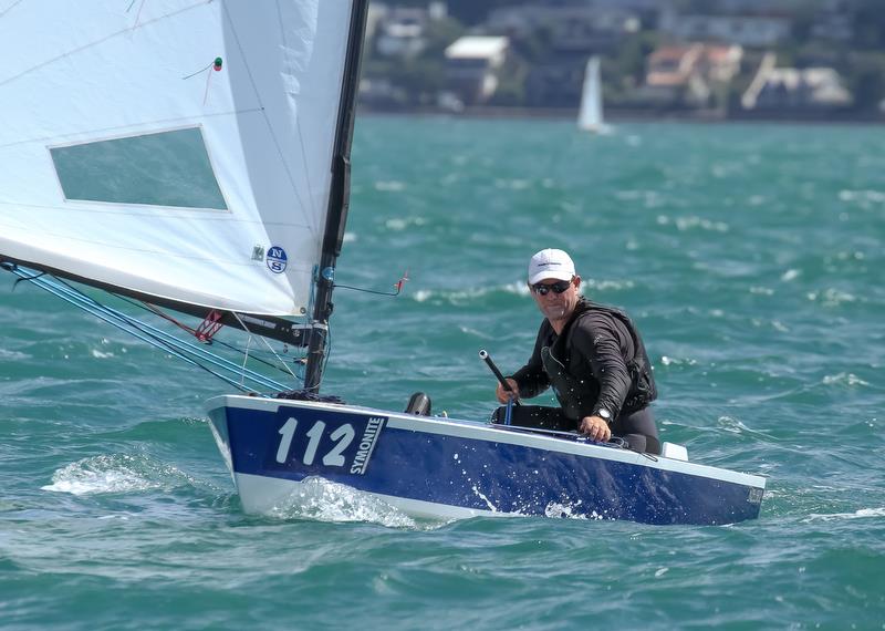 Dan Slater (NZL)  - Day 3, Symonix OK World Championship, Wakatere Boating Club, February12, 2019 - photo © Richard Gladwell