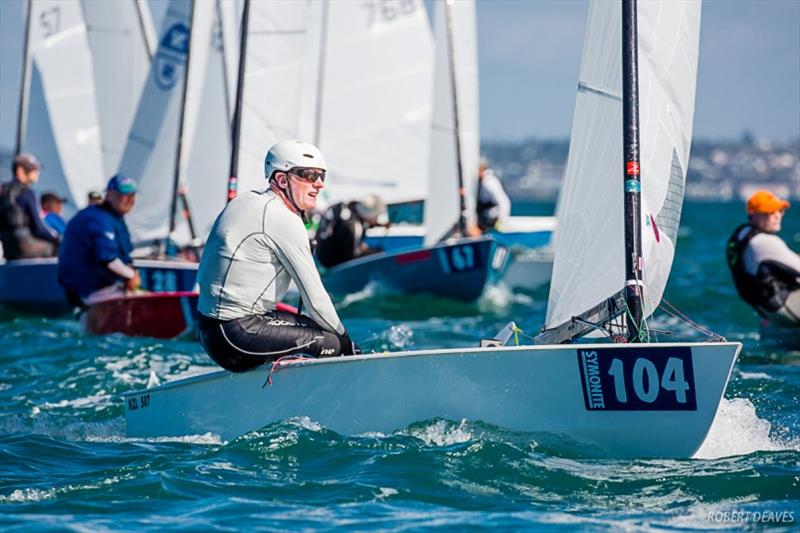Gordon Sims - Symonite OK Dinghy Worlds, Day 4 photo copyright Robert Deaves taken at Wakatere Boating Club and featuring the OK class