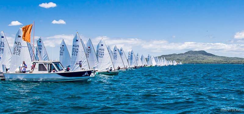 Race 9 start - Symonite OK Dinghy Worlds, Day 5 - photo © Robert Deaves